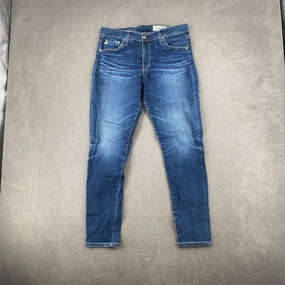 AG Adriano Goldschmied Farrah Skinny Ankle High Rise Jeans Size 30R Dark Wash